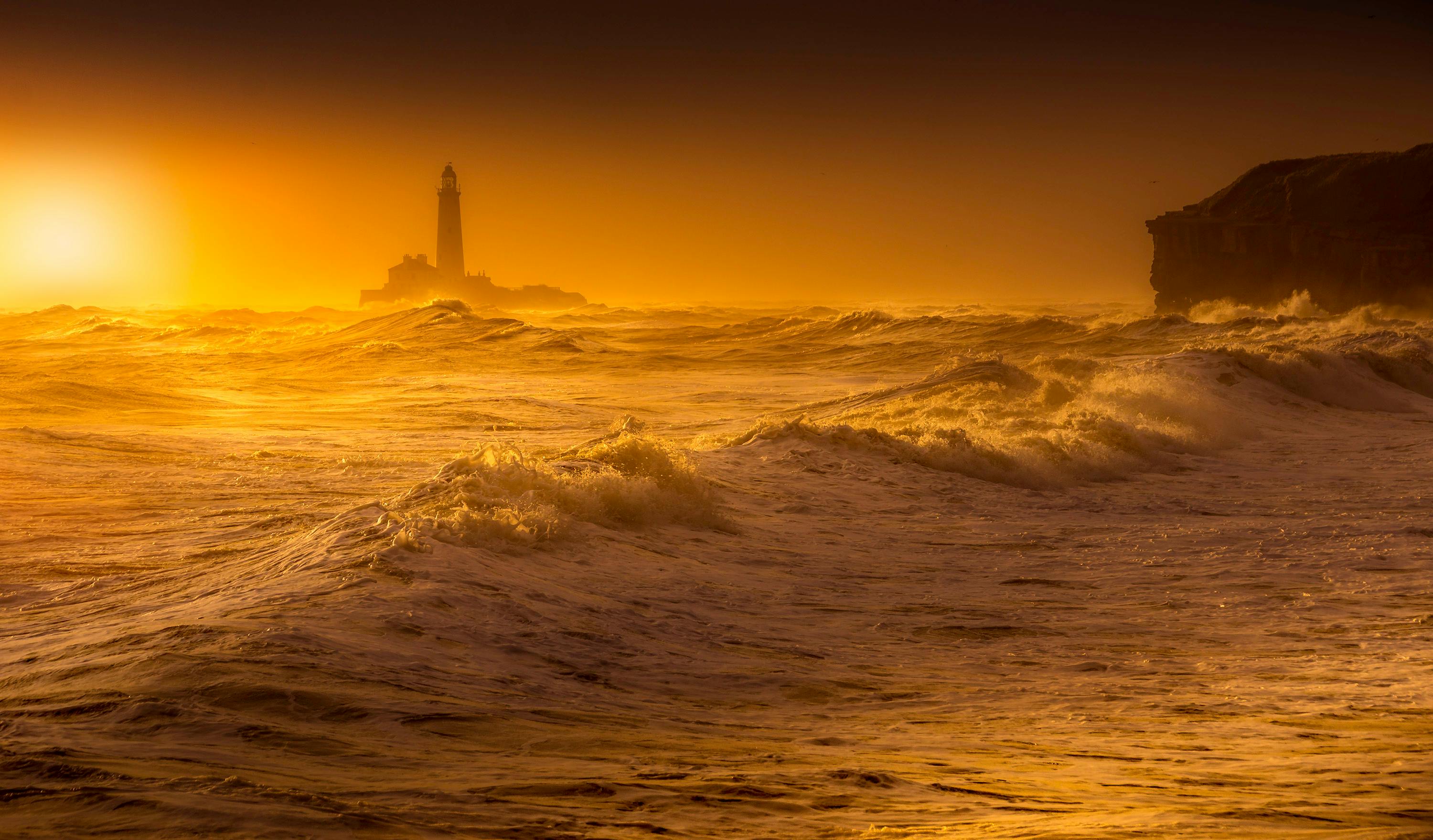 Free stock photo of lighthouse, seascape, St. Mary\'s Lighthouse