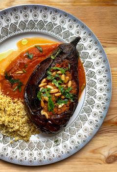 Salade de couscous aux aubergines