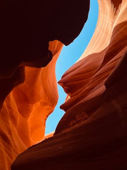 Marvel at the breathtaking rock formations and vibrant colors of Antelope Canyon, a natural wonder in the USA.
