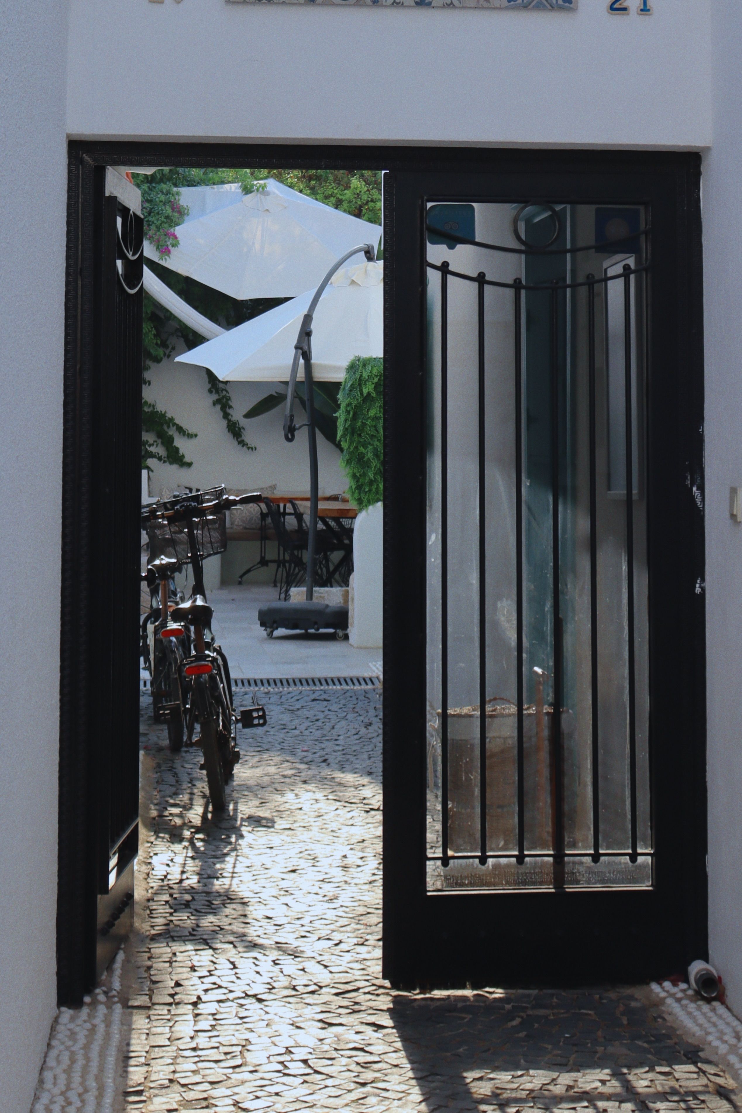 Entrance to a Terrace of a Restaurant · Free Stock Photo