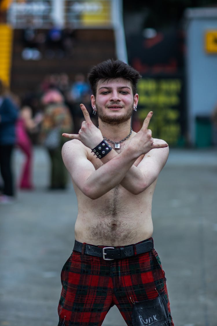 Young Athletic Man Performing On The Street