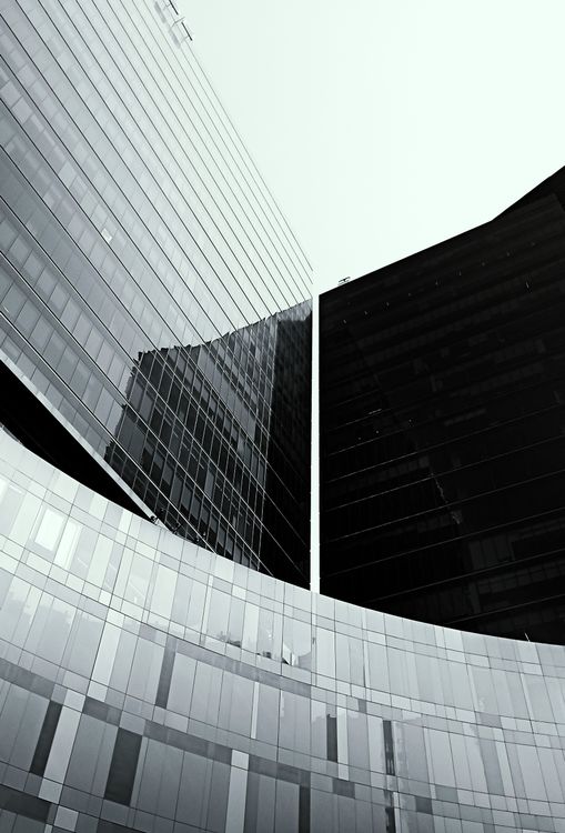 Bottom View of a Modern Building · Free Stock Photo