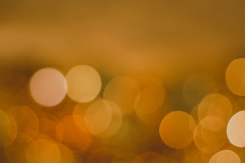 Free Yellow Bokeh Lights Stock Photo