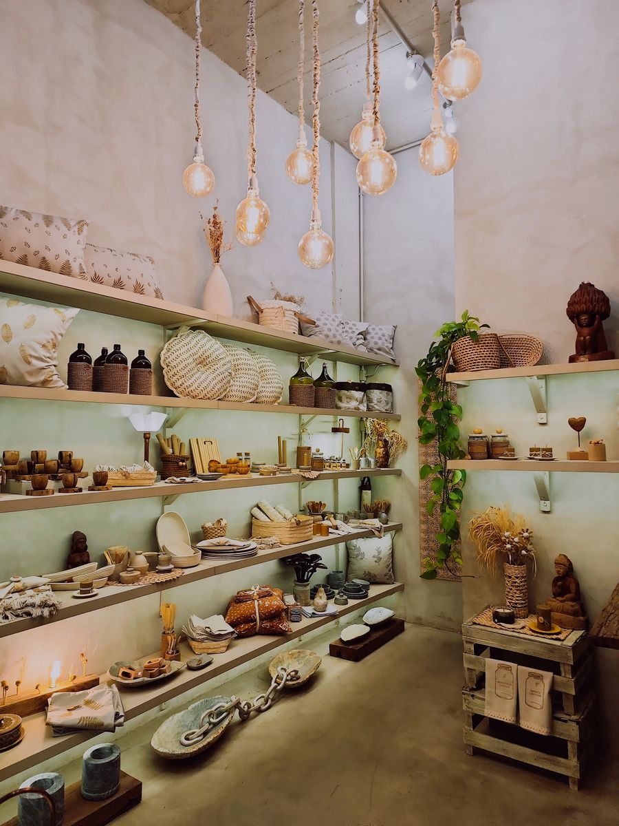 Illustrative vintage shopping corner, not the actual store