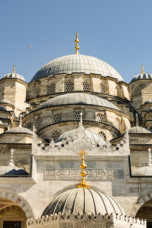 Facade of the New Mosque, Istanbul, Turkey 