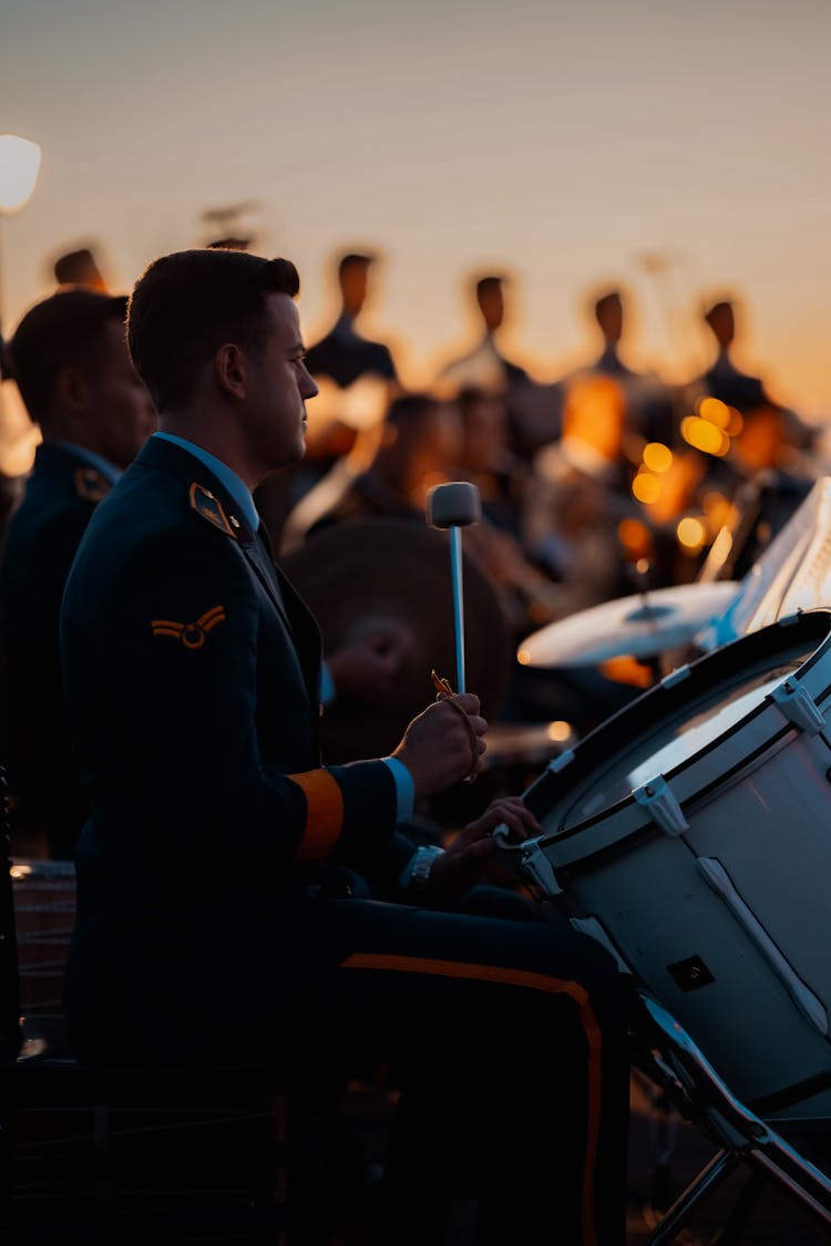 Military Band During Performance