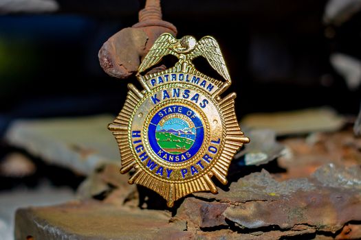 Polizeimarke Kansas