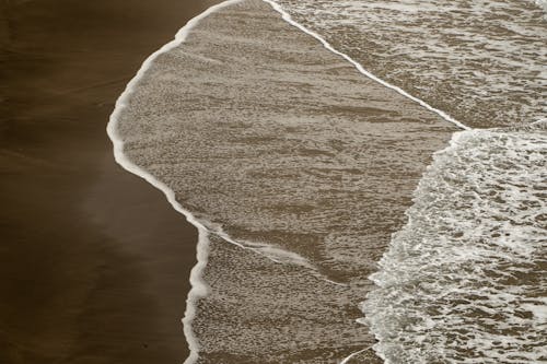 Foto profissional grátis de aerofotografia, areia, litoral