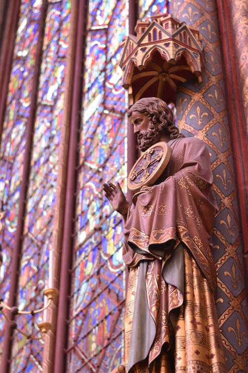 Statue of an Apostle in a Church 