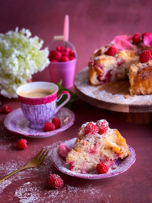 Raspberry And Cream Cheese Rolls With Coconut Crumble