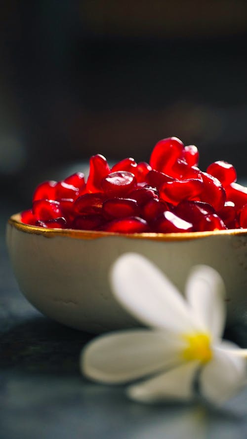 Close-up of a Bowl of Sweets 