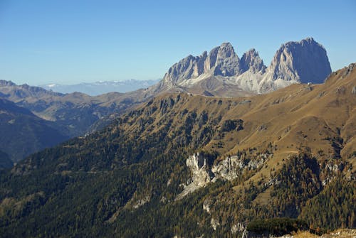 Sassolungo Peak in Dolomites, Italy