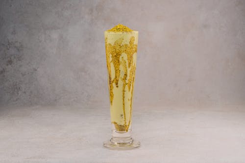 Glass with Yellow Cocktail