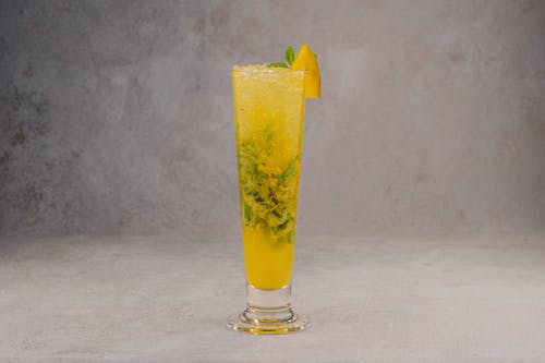 Yellow Cocktail with Fruit Slice