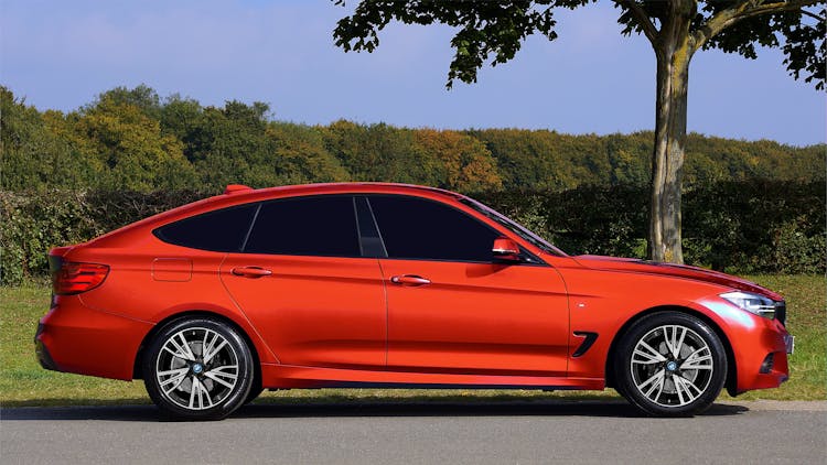 Red BMW 3 GT