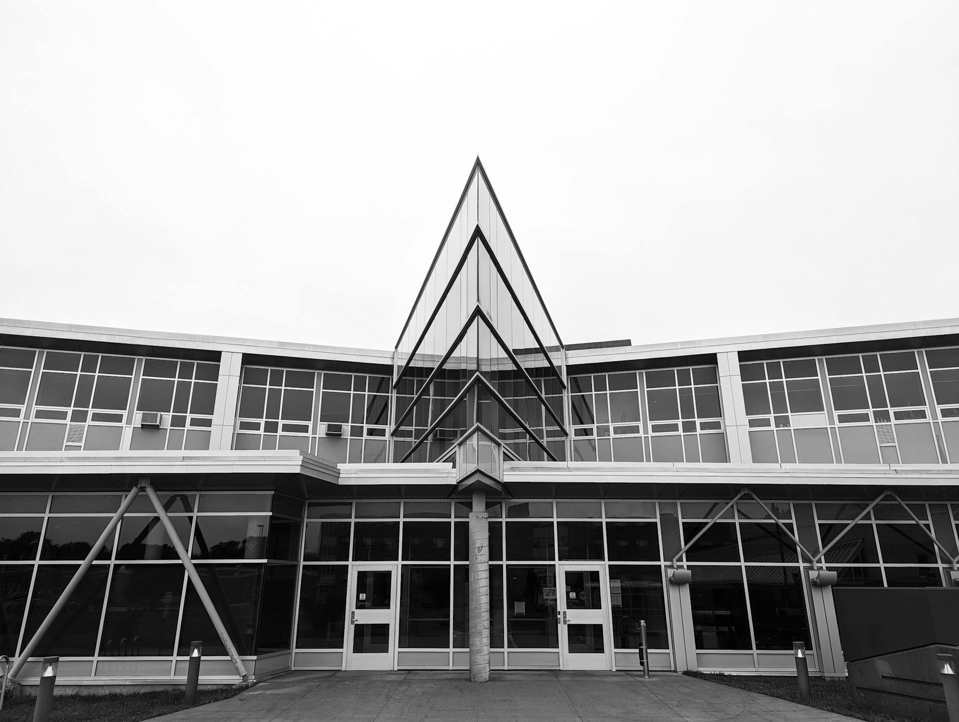 Photo of the Entrance of Forrester Hall, at the Nova Scotia Community College in Truro, Nova Scotia, Canada