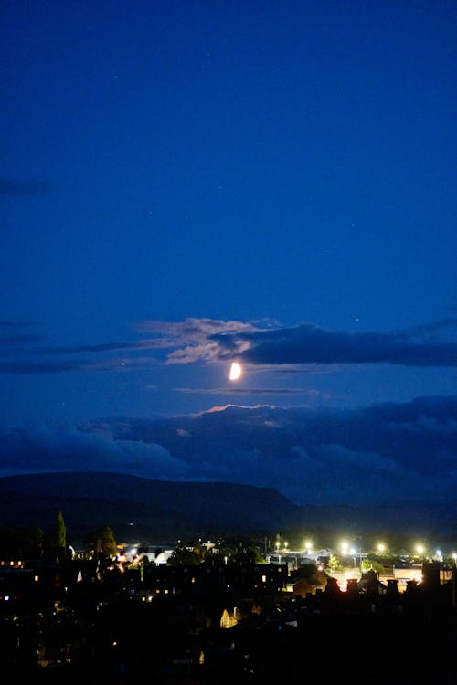 Evening Sky over City