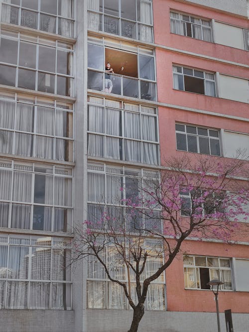 Facade of a Residential Building in City 