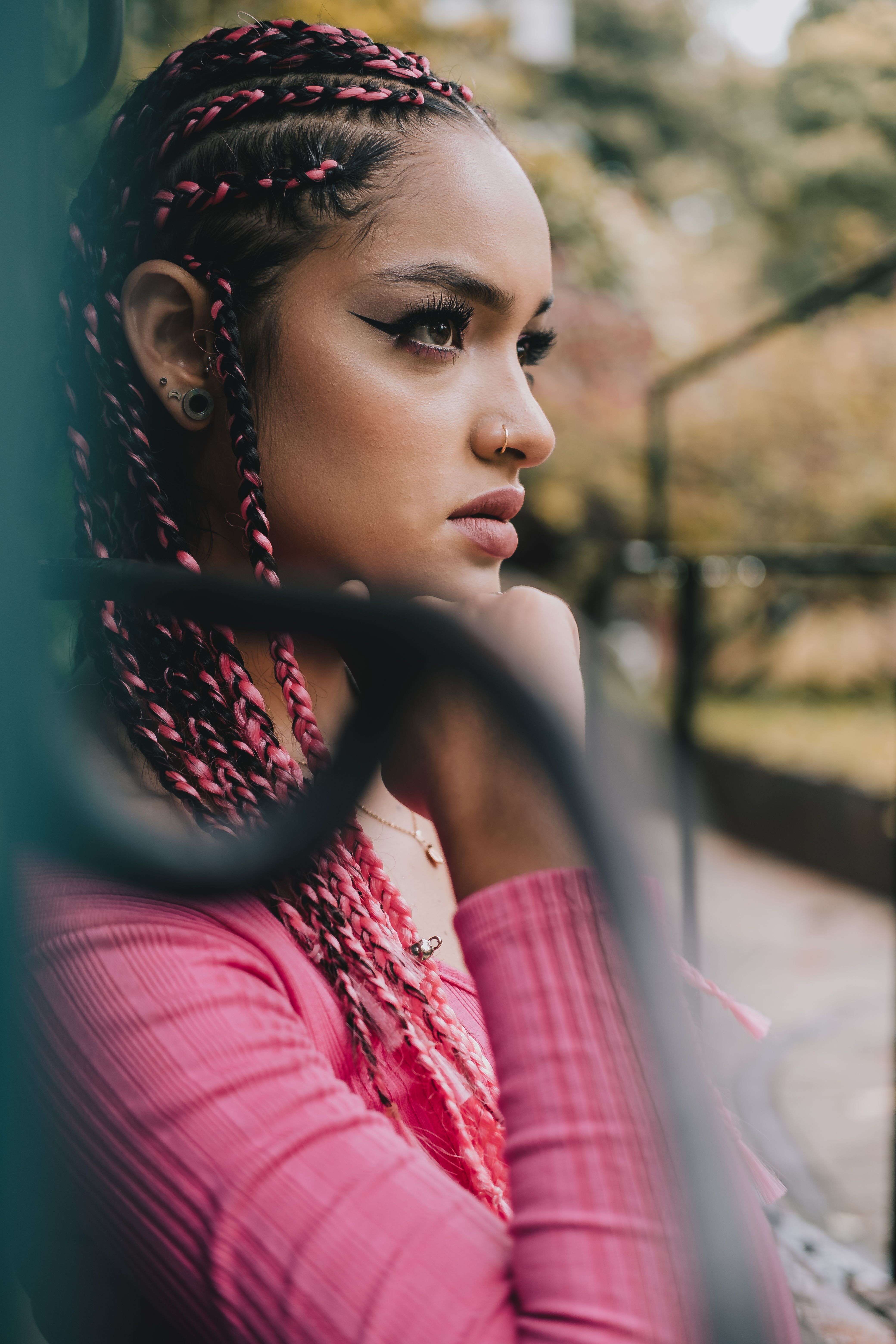 Portrait of Blonde Woman Wearing Striped Blouse · Free Stock Photo