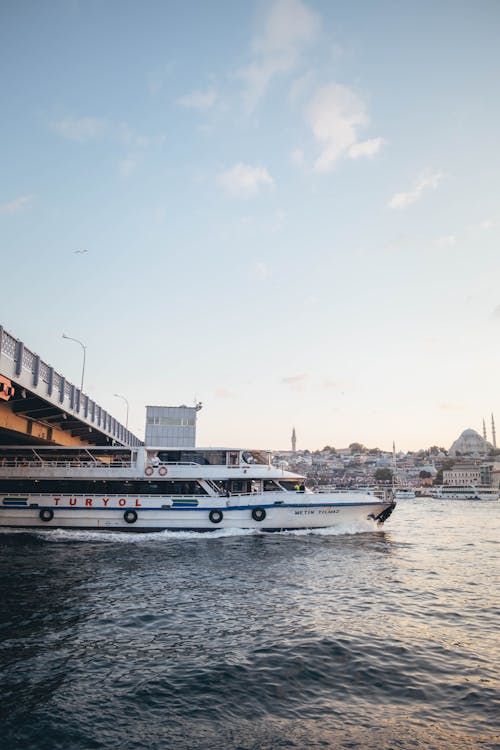 Ferry in a Harbor