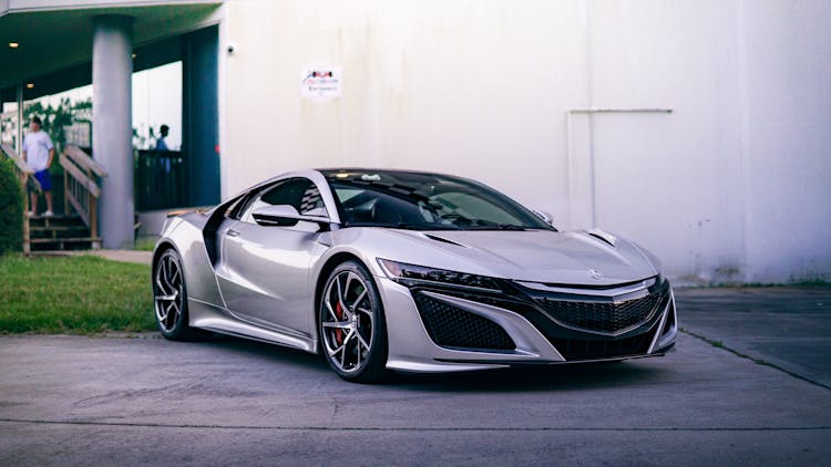 Silver Acura NSX