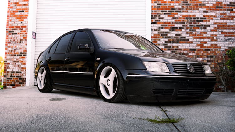 Black, Tuned Volkswagen Jetta