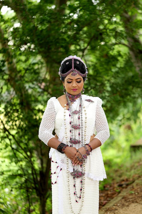 Woman in White, Traditional Clothing
