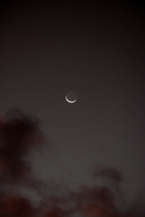 Crescent on Night Sky