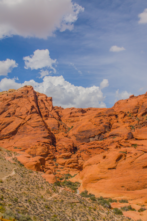 Free Explore the striking sandstone formations at Red Rock Canyon under a clear blue sky. Stock Photo