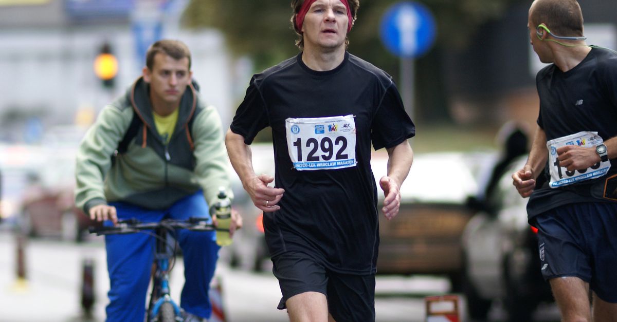 Men Running a Marathon on the Street in City · Free Stock Photo