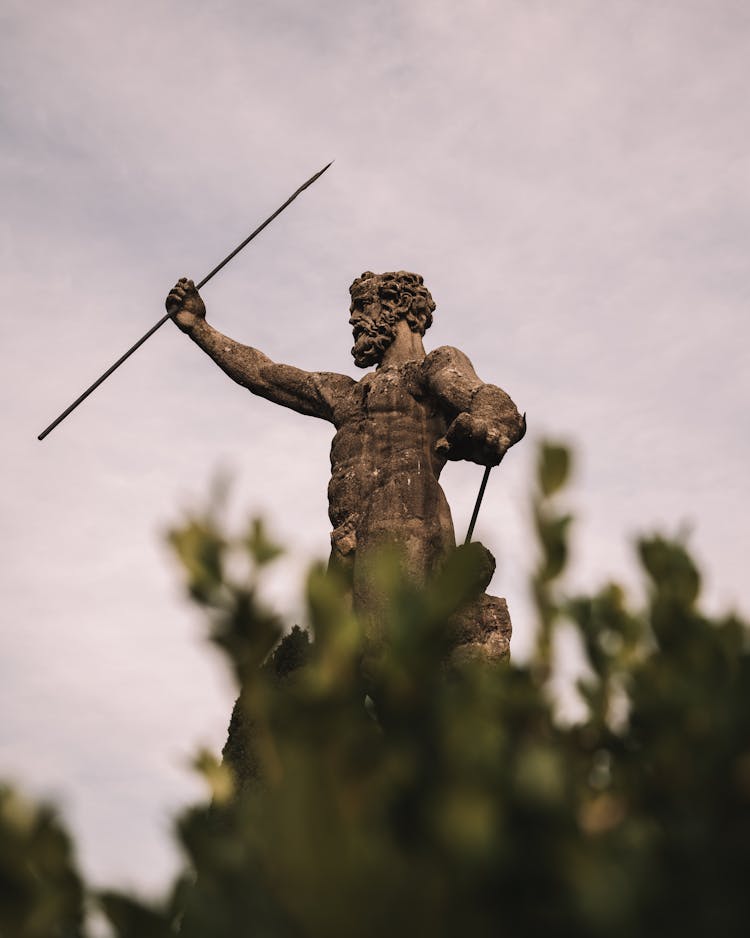 Statue Of Warrior With Spear