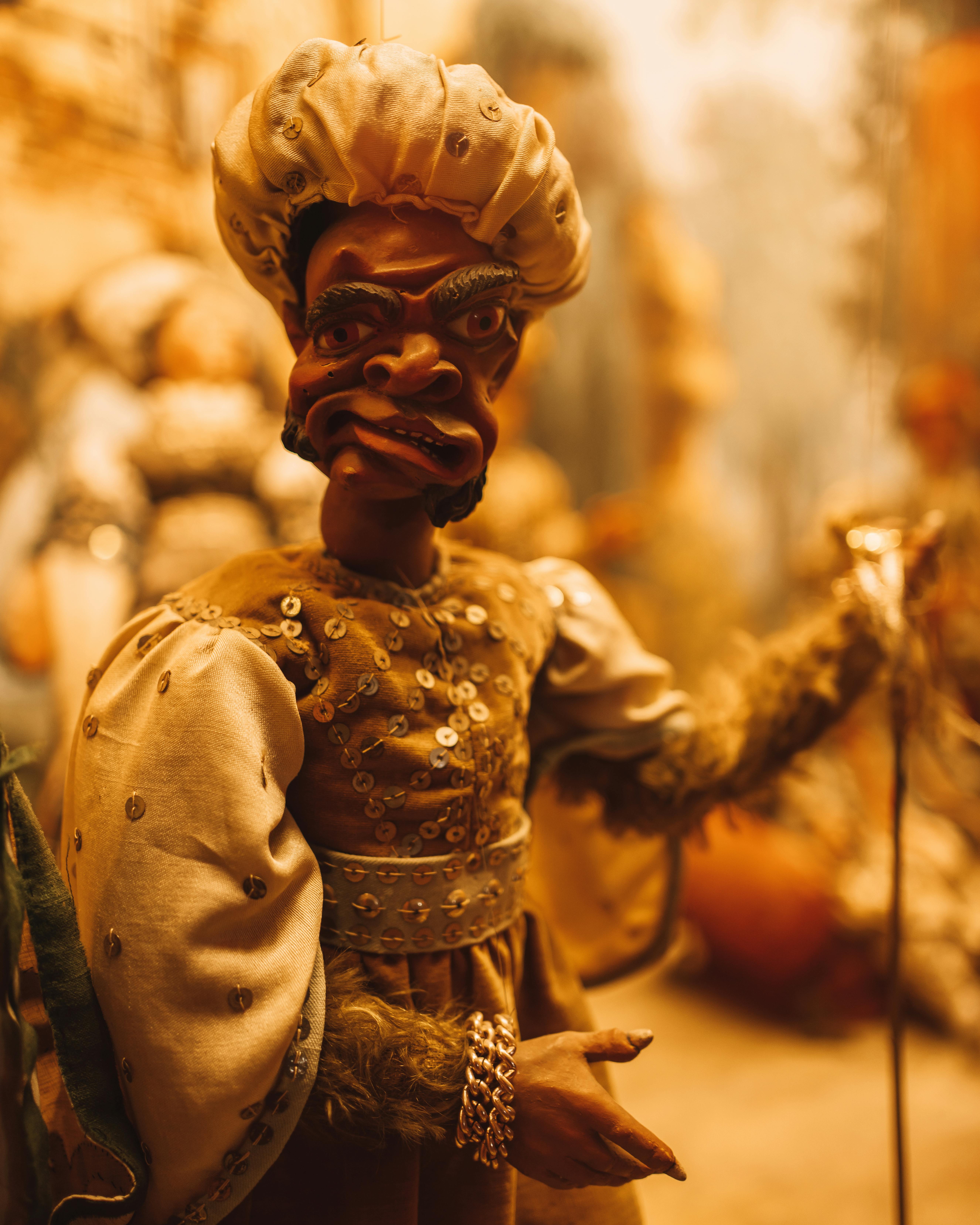 close up of traditional figurine