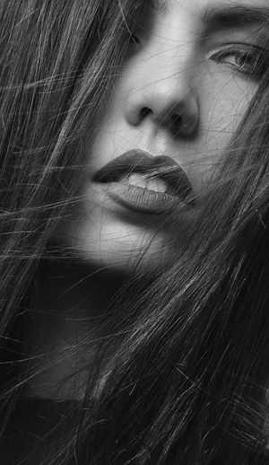 Black and White Photo of a Woman · Free Stock Photo