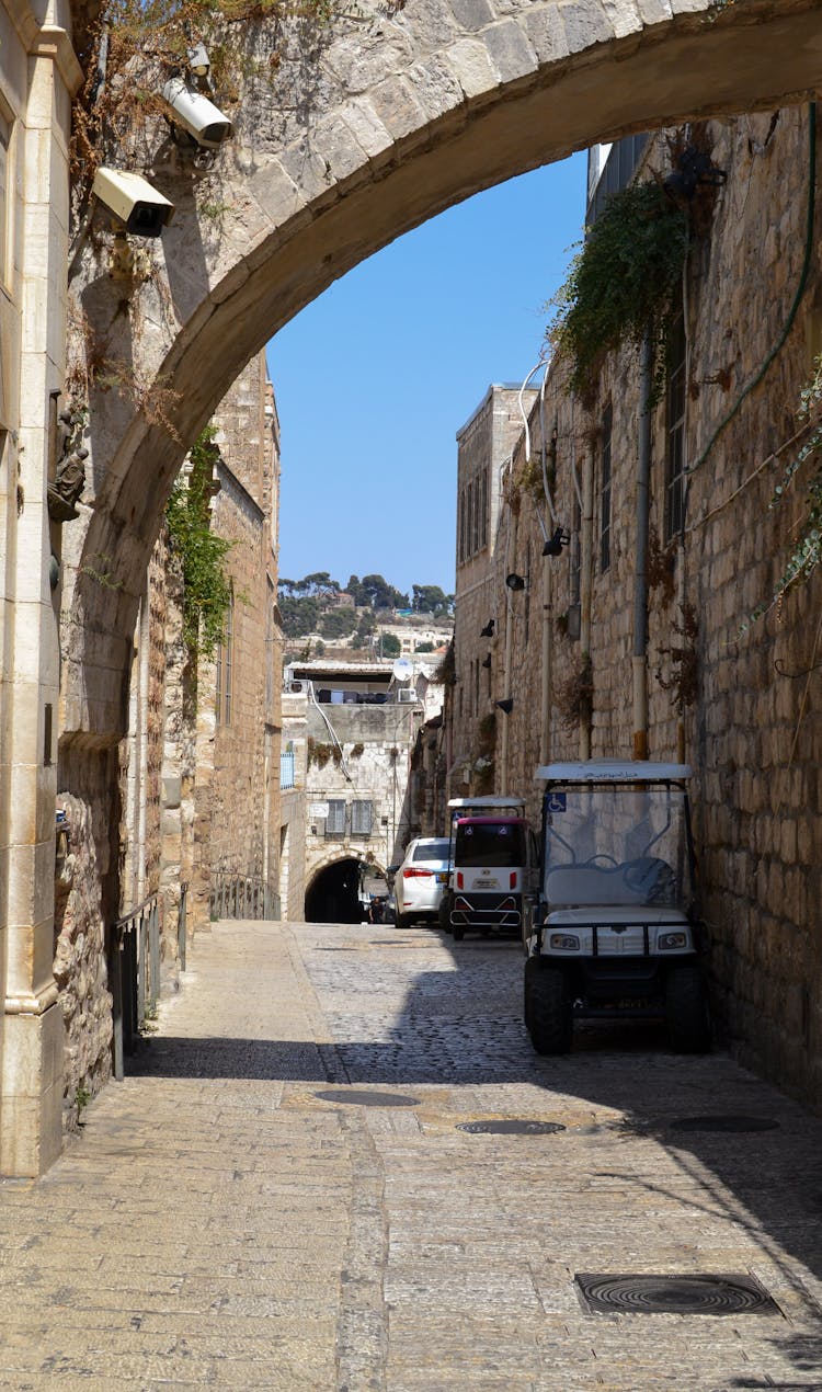 Paving Ancient Street In Jerusalem