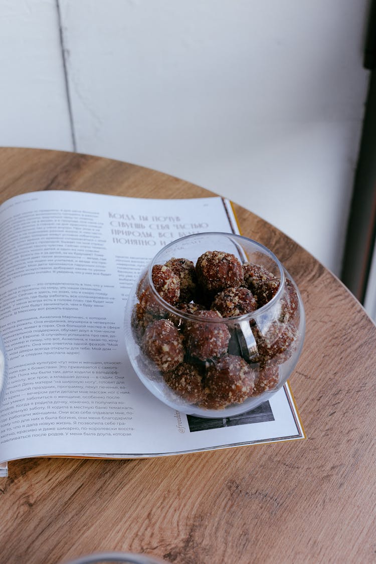 Chocolate Truffles Sprinkled With Nuts