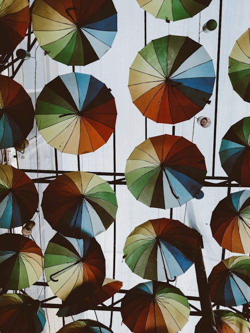 Ingyenes stockfotó dekoráció, esernyők, függő témában
