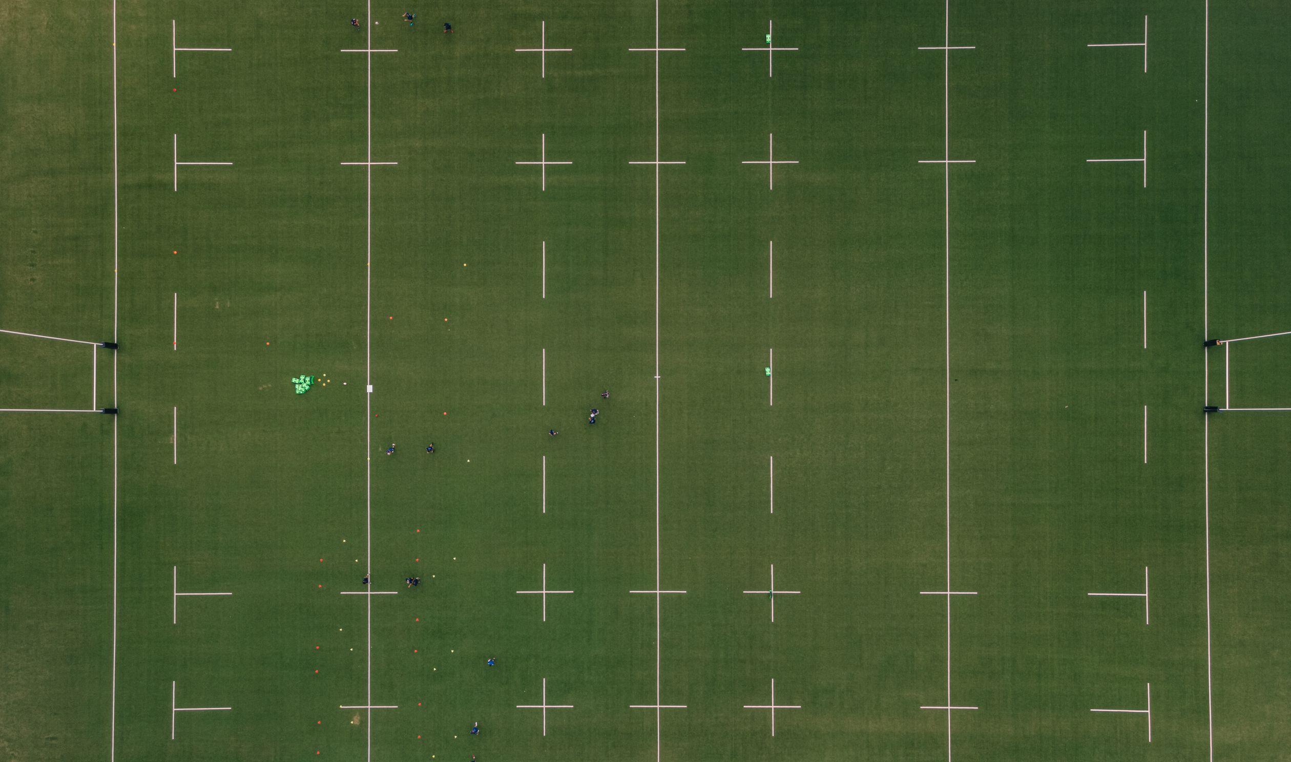 Rugby Pitch in Birds Eye View · Free Stock Photo