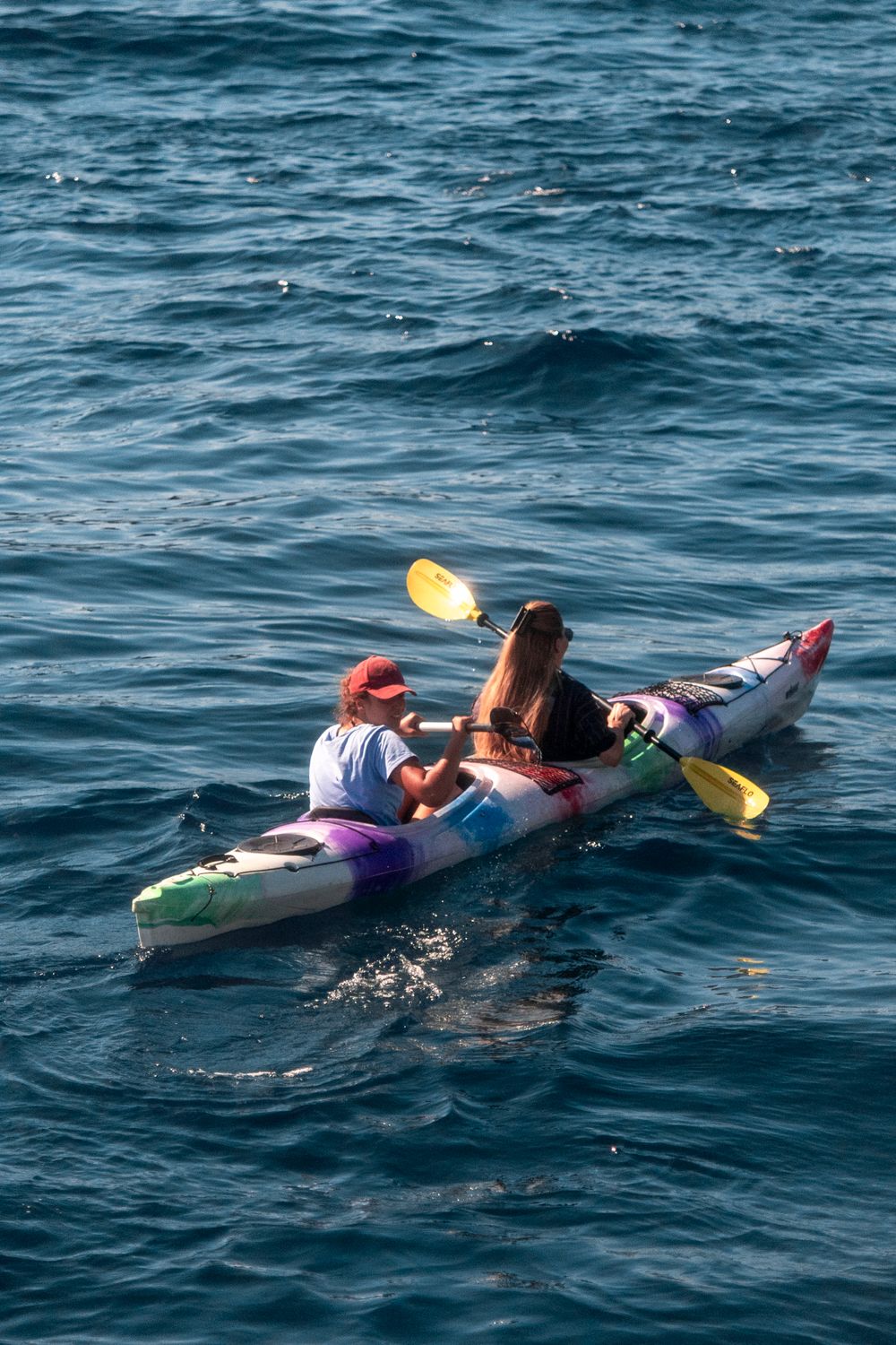 Two Women Kayaking on a Lake · Free Stock Photo