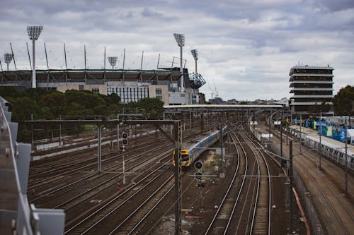 Railway Tracks near Melbourne Cricket Ground, Australia