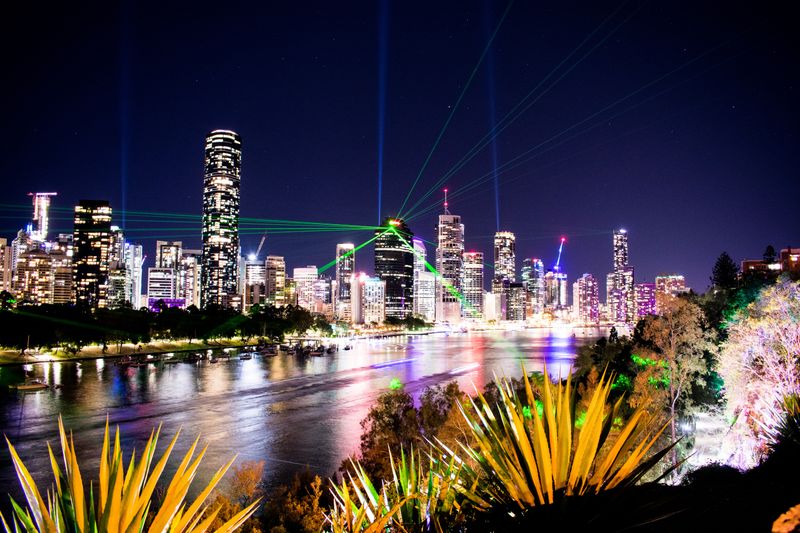 Brisbane Night Skyline - Strategic Property Investment Opportunity