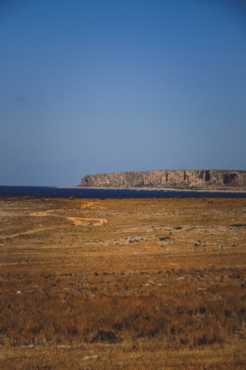 Scenic Landscape against Clear Sky 