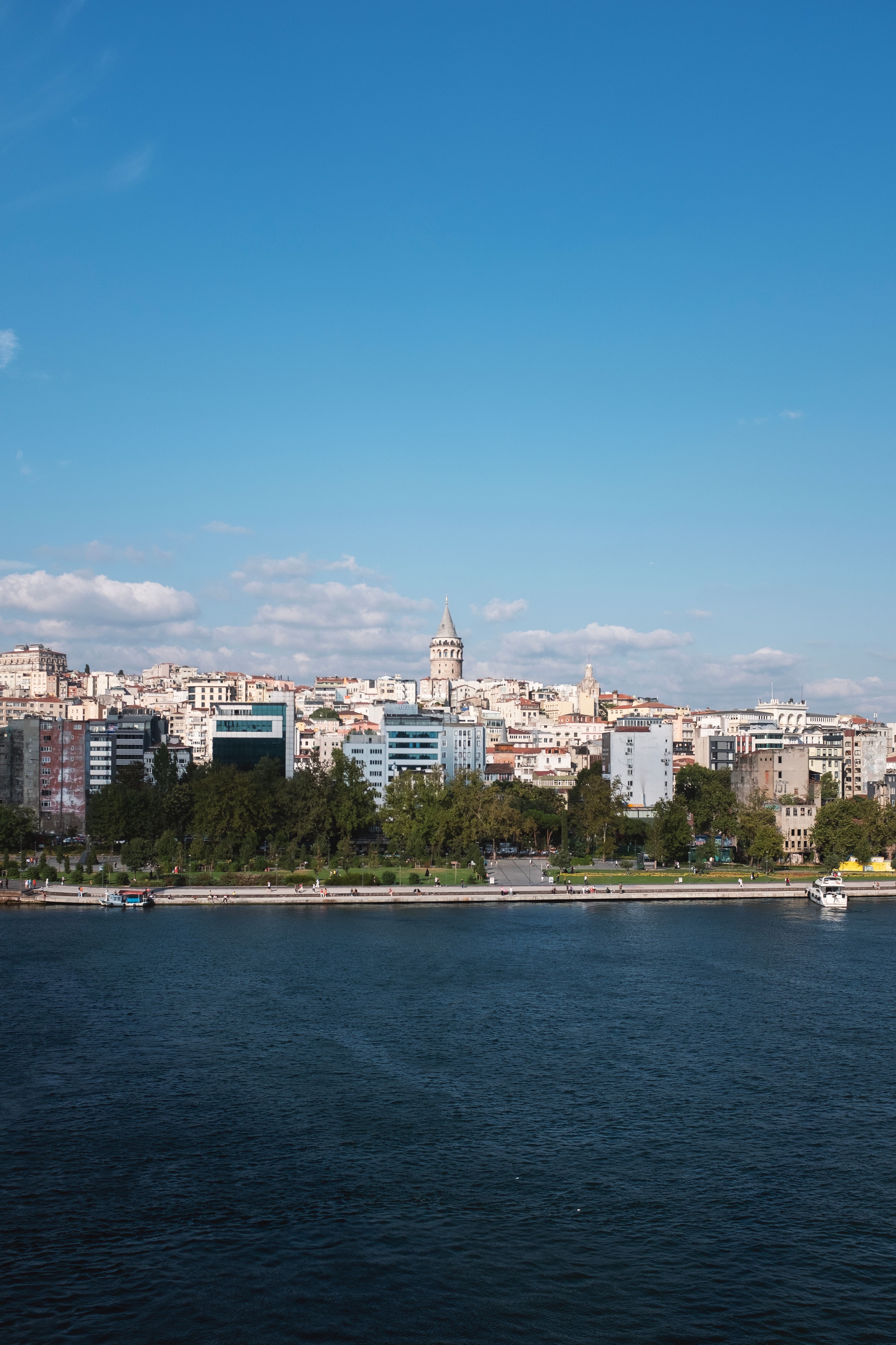 Aerial View of Istanbul from above the Bosporus · Free Stock Photo