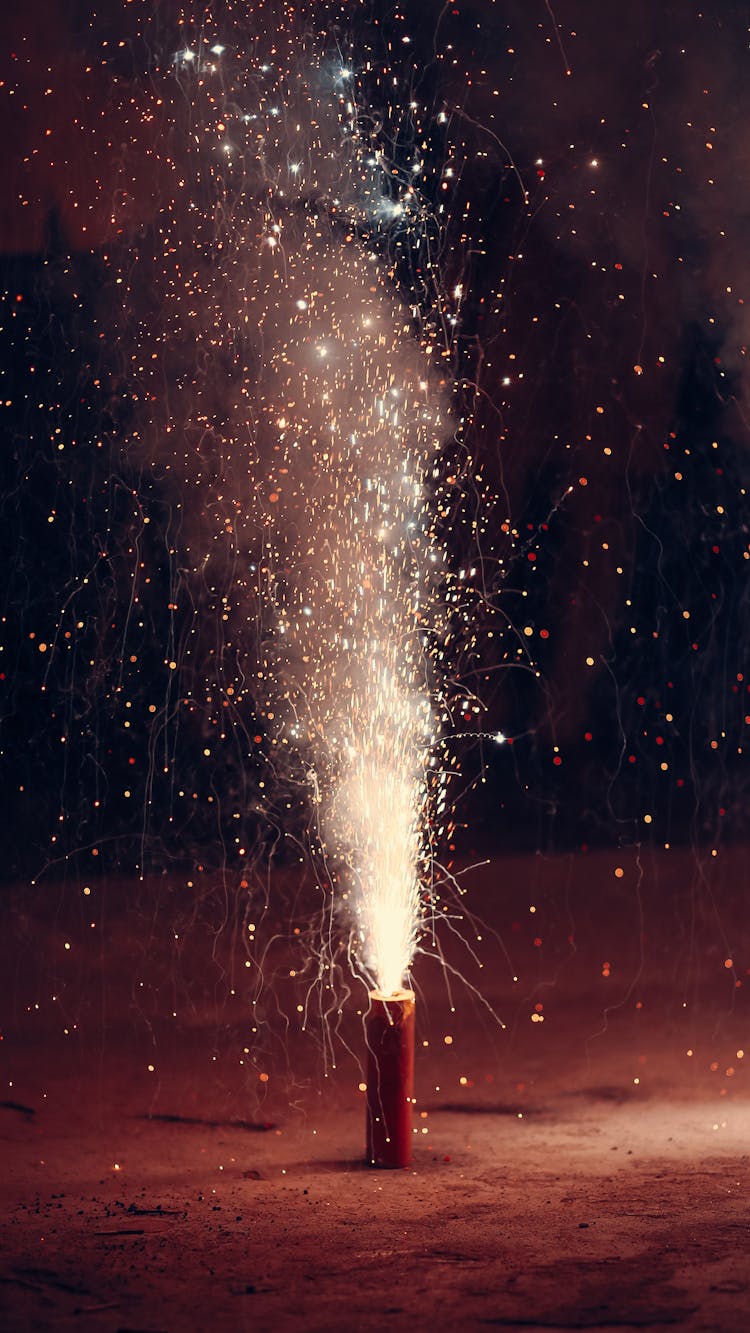 A Firework At Night