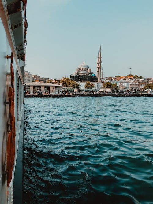 Mosque in a Harbor in Istanbul 