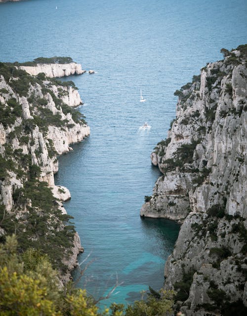 Kostnadsfri bild av calanque de sugiton, Flygfotografering, frankrike