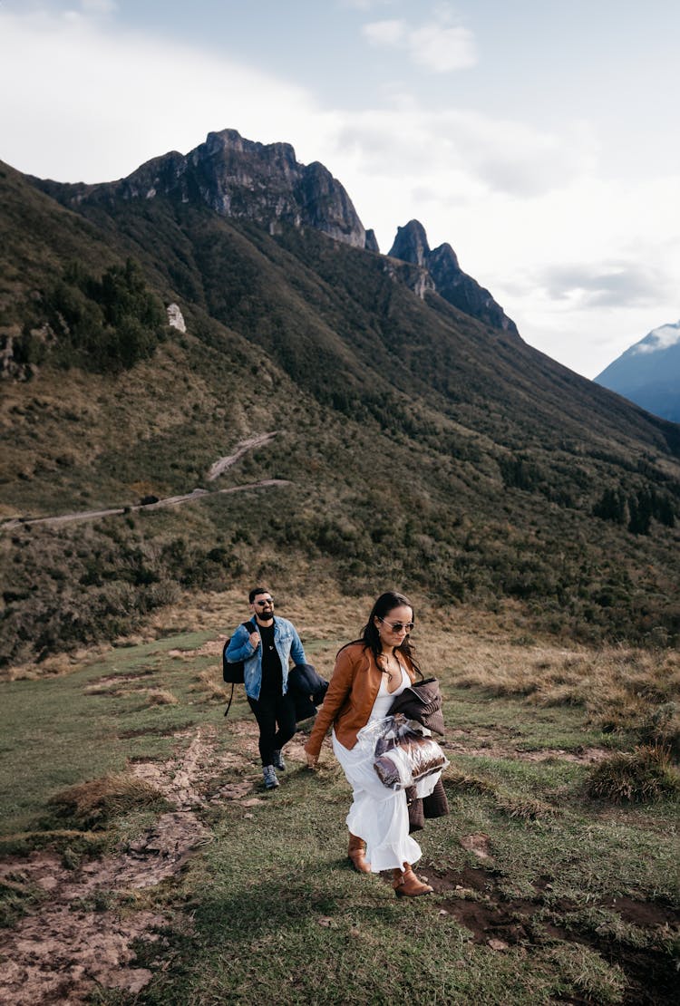 Couple In A Mountain Valley 