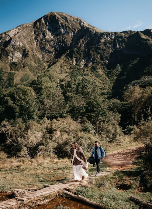 Couple in a Mountain Valley 