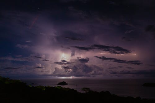 Lightning Over the Ocean