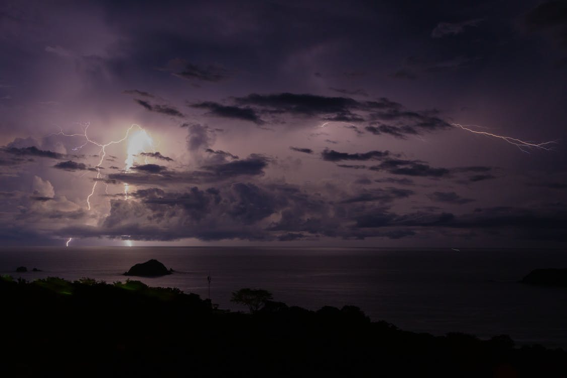 Thunderstorm Over the Ocean