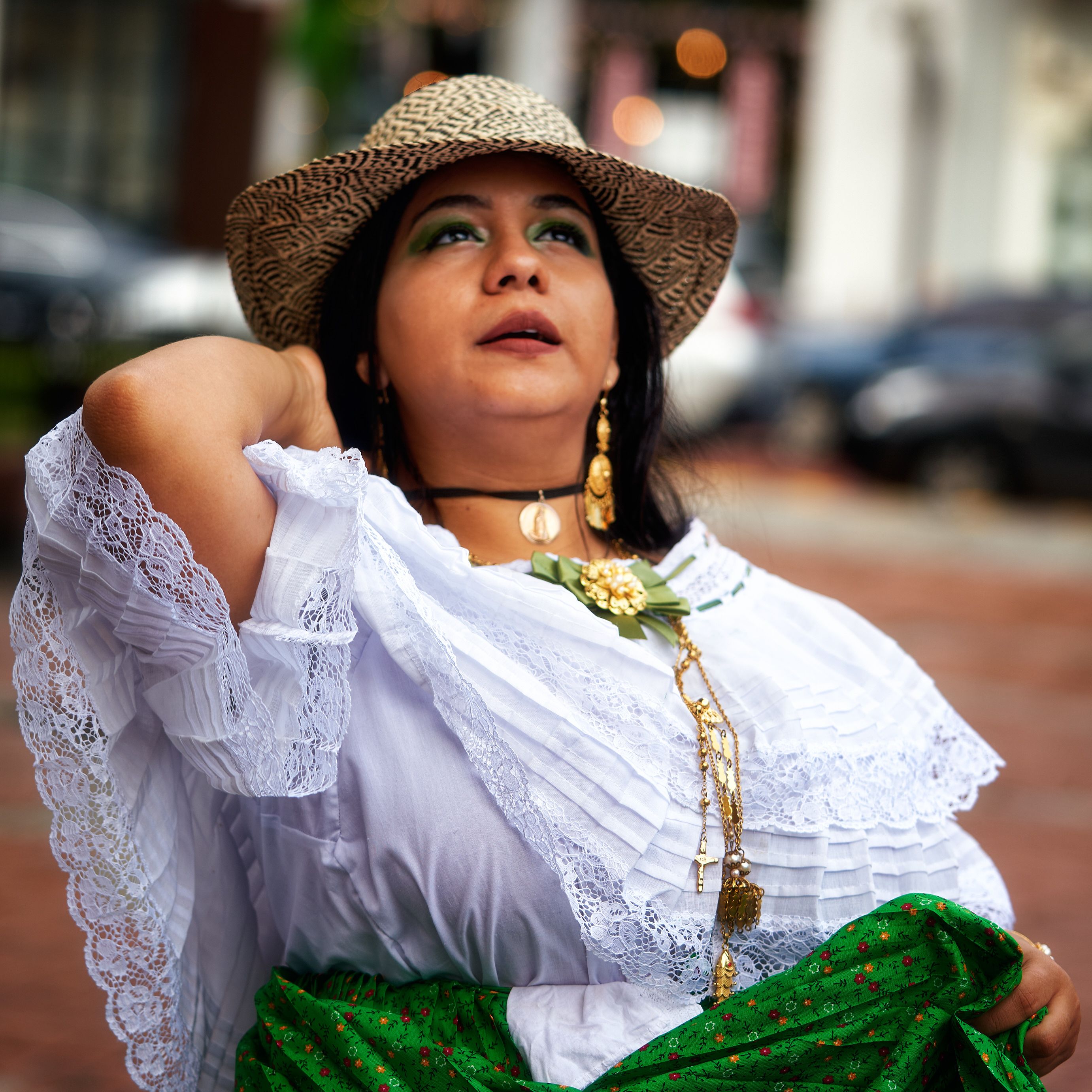 Dancer in Folklore Costume  Free Stock Photo